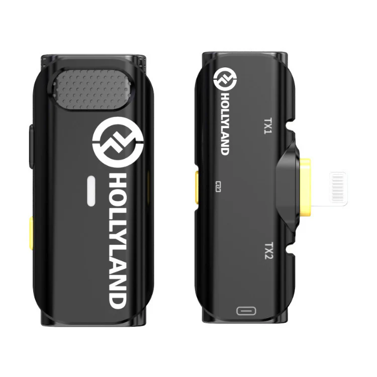 Hollyland Lark C1 Solo 2.4GHz Wireless Microphone System with Connector for iOS Devices (Black)