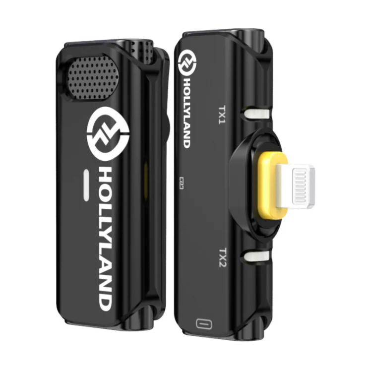 Hollyland Lark C1 Solo 2.4GHz Wireless Microphone System with Connector for iOS Devices (Black) - Image 2