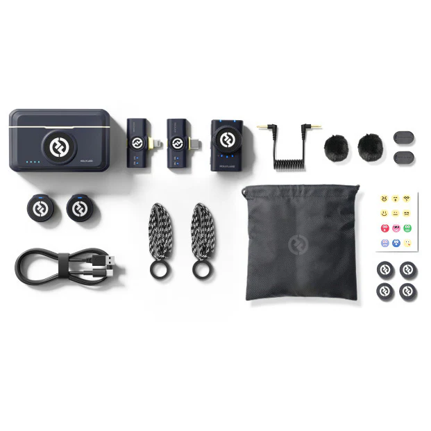 Hollyland LARK M2 DUO 2-Person Wireless Combo Microphone System (Shine Charcoal) - Image 10