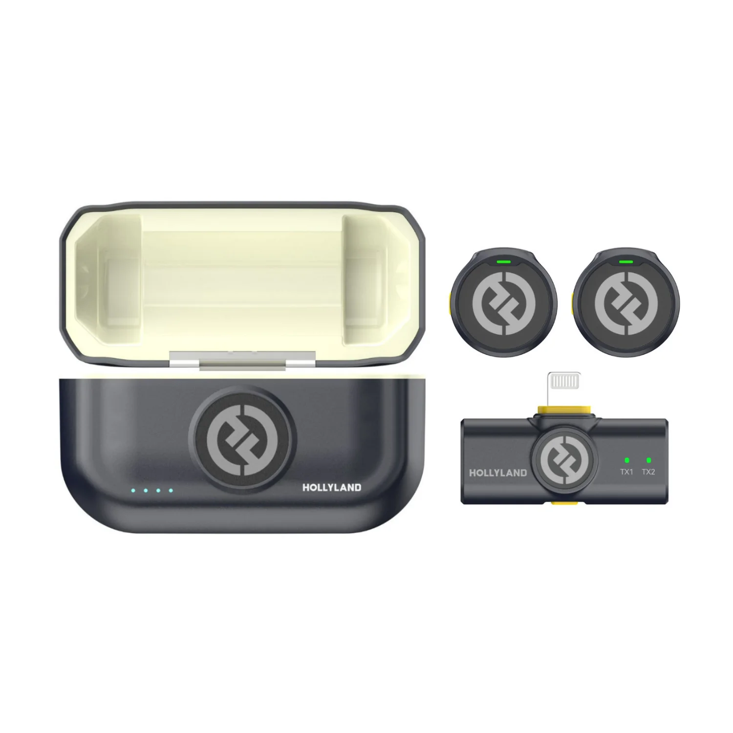 Hollyland Lark M2 Duo Wireless Lavalier Microphone with Maxell Travel Case - Image 3