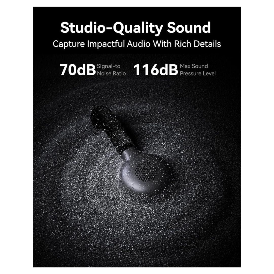 Hollyland LARK M2S Wireless Combo Microphone System (2.4 GHz, Space Gray) - Image 6