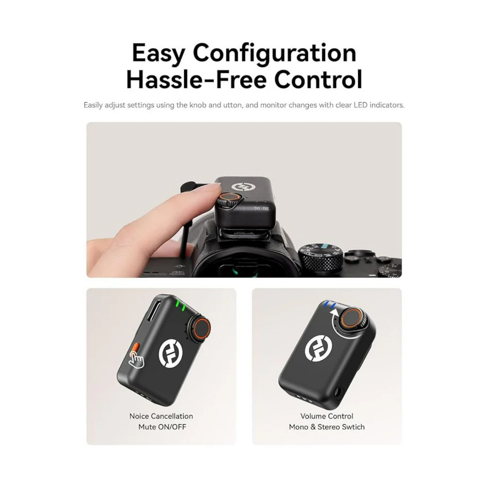 Hollyland LARK M2S Ultimate Combo Wireless Lavalier Black Microphone System - Image 2