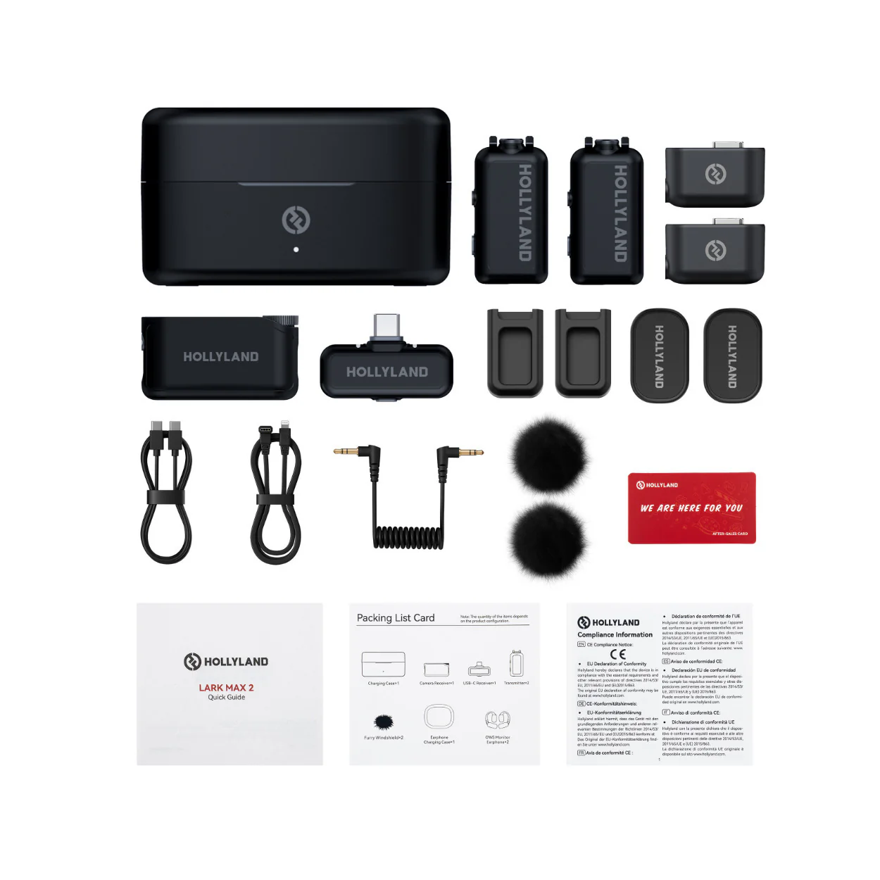 LARK MAX 2 Combo Wireless Microphone System (Space Gray) Bundle with Accessories - Image 3