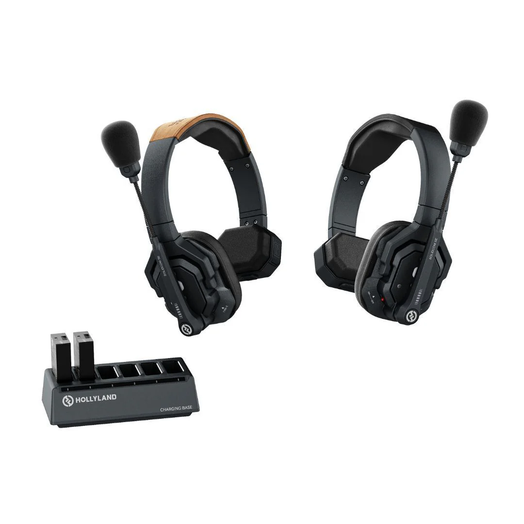 Hollyland Solidcom SE Global 2S 2.4 GHz 2-Person Water-Resistant Single-Ear Headset Intercom System