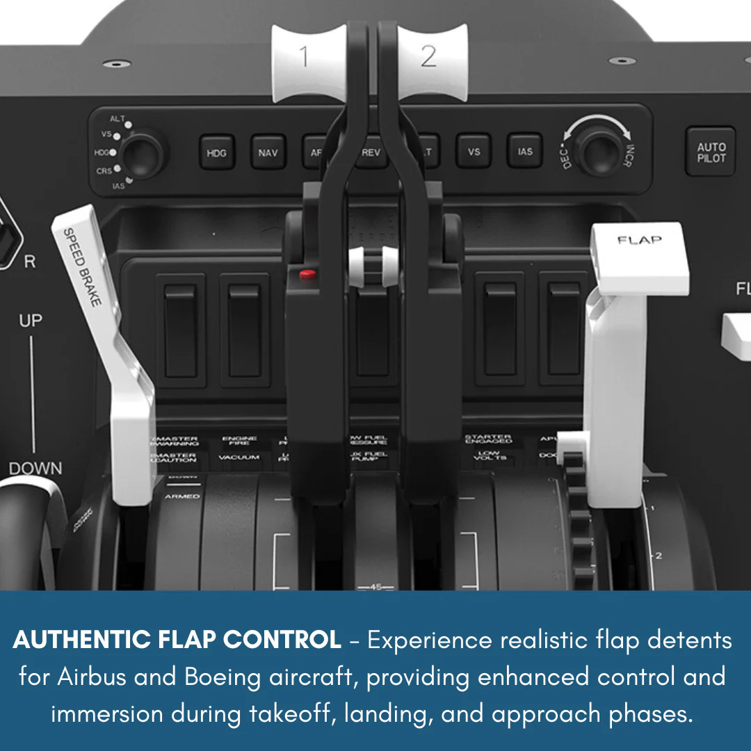 Honeycomb Aeronautical Bravo Throttle Quadrant and Honeycomb Aeronautical GA Trim Wheel Bundle - Image 3