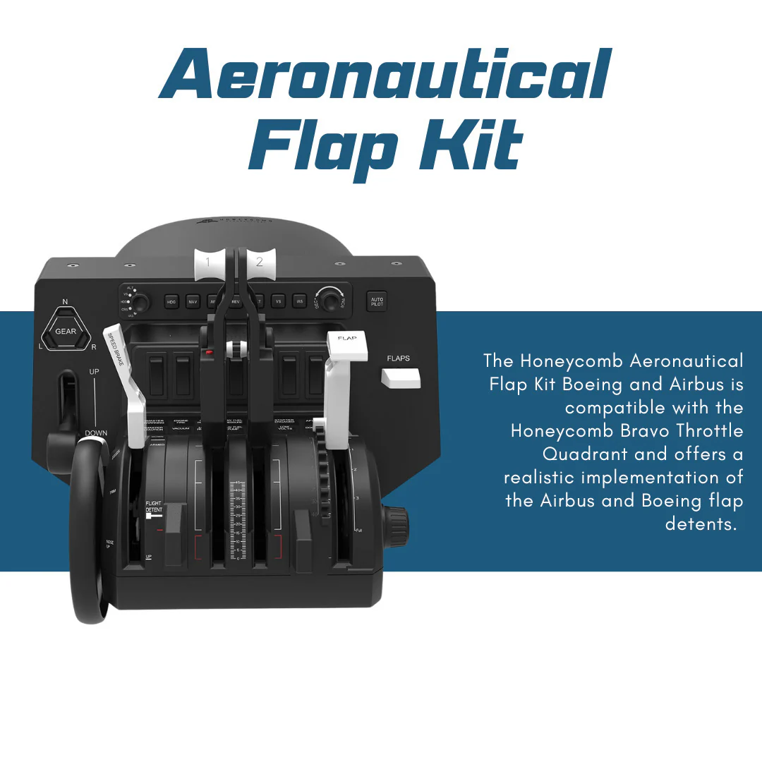 Honeycomb Aeronautical Bravo Throttle Quadrant and Honeycomb Aeronautical GA Trim Wheel Bundle - Image 5