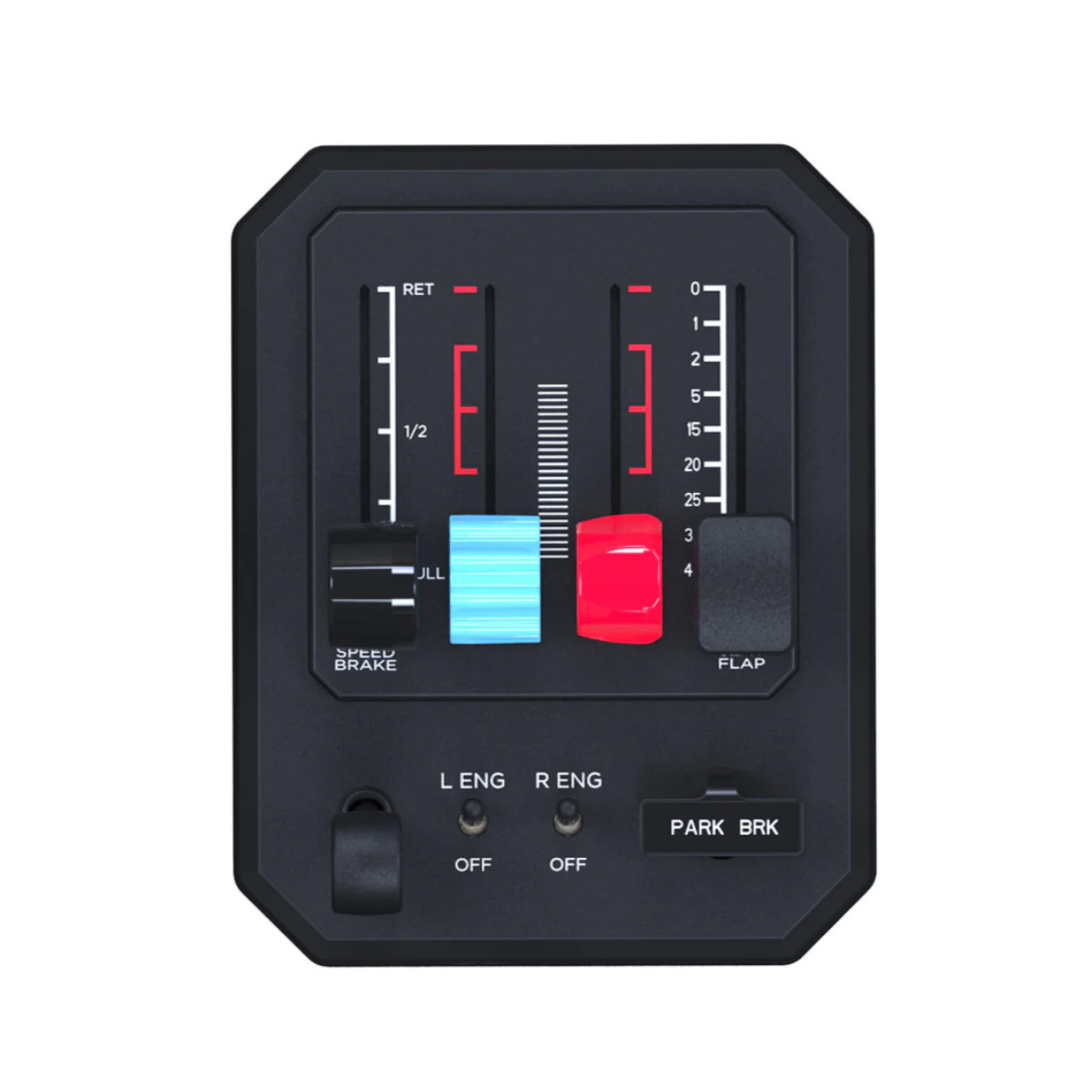 Honeycomb Aeronautical Foxtrot Throttle Box for Foxtrot Black Aviation Stick