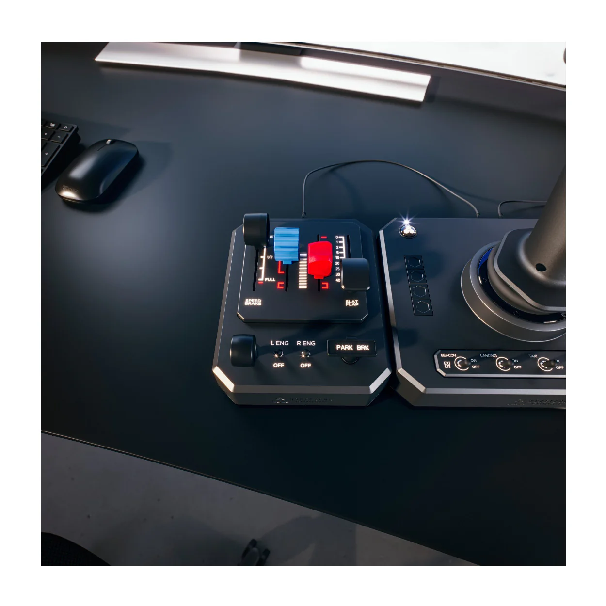 Honeycomb Aeronautical Foxtrot Throttle Box for Foxtrot Black Aviation Stick - Image 3