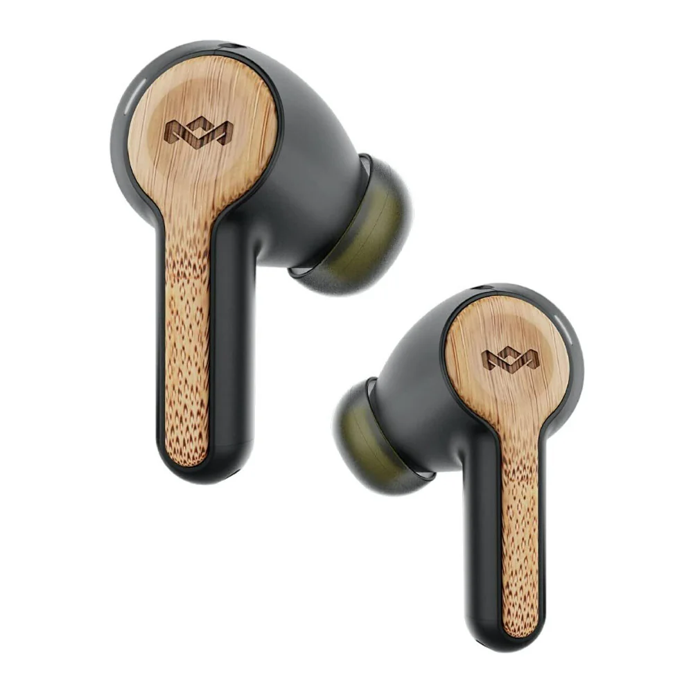 House of Marley Rebel True Wireless Earbuds with Call Noise Cancellation (Signature Black)
