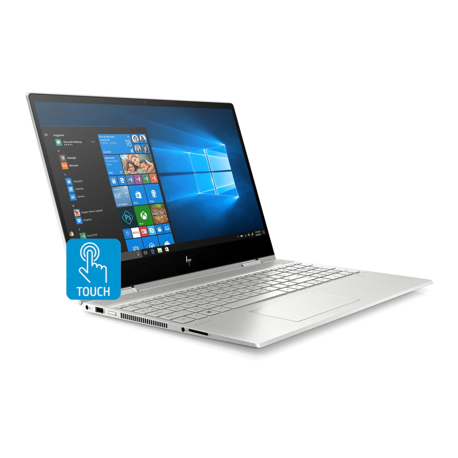 HP Envy x360 2-in-1 Laptop, 15.6" FHD Touch, Intel Core i5-10210U, 8GB RAM, 256GB SSD (Certified Refurbished) - Image 2