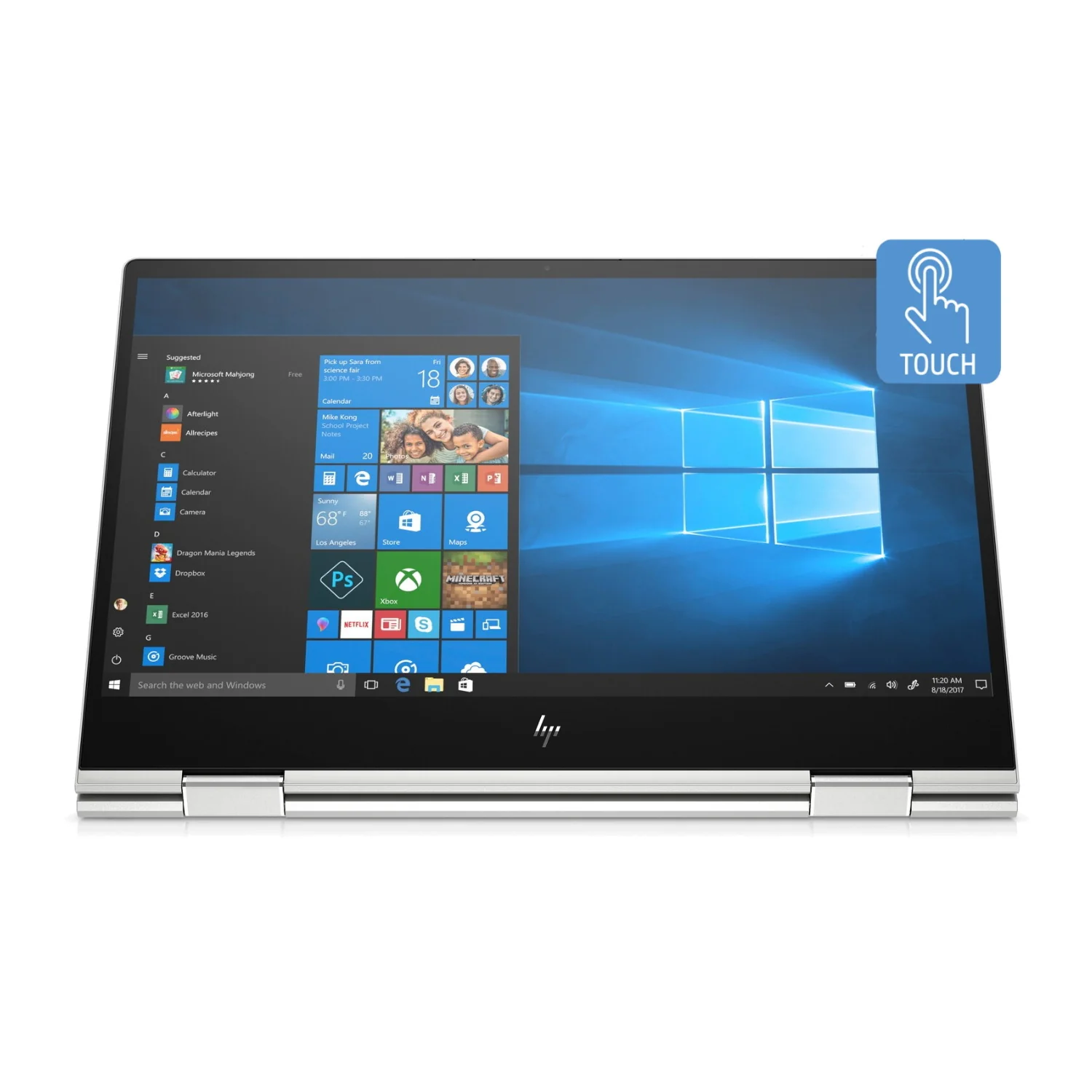 HP Envy x360 2-in-1 Laptop, 15.6" FHD Touch, Intel Core i5-10210U, 8GB RAM, 256GB SSD (Certified Refurbished) - Image 3