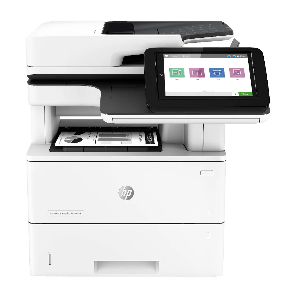 HP MFP M528dn Multi-function Monochrome Laser Printer (White) - Image 2