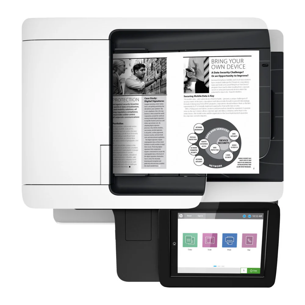 HP MFP M528dn Multi-function Monochrome Laser Printer (White) - Image 4