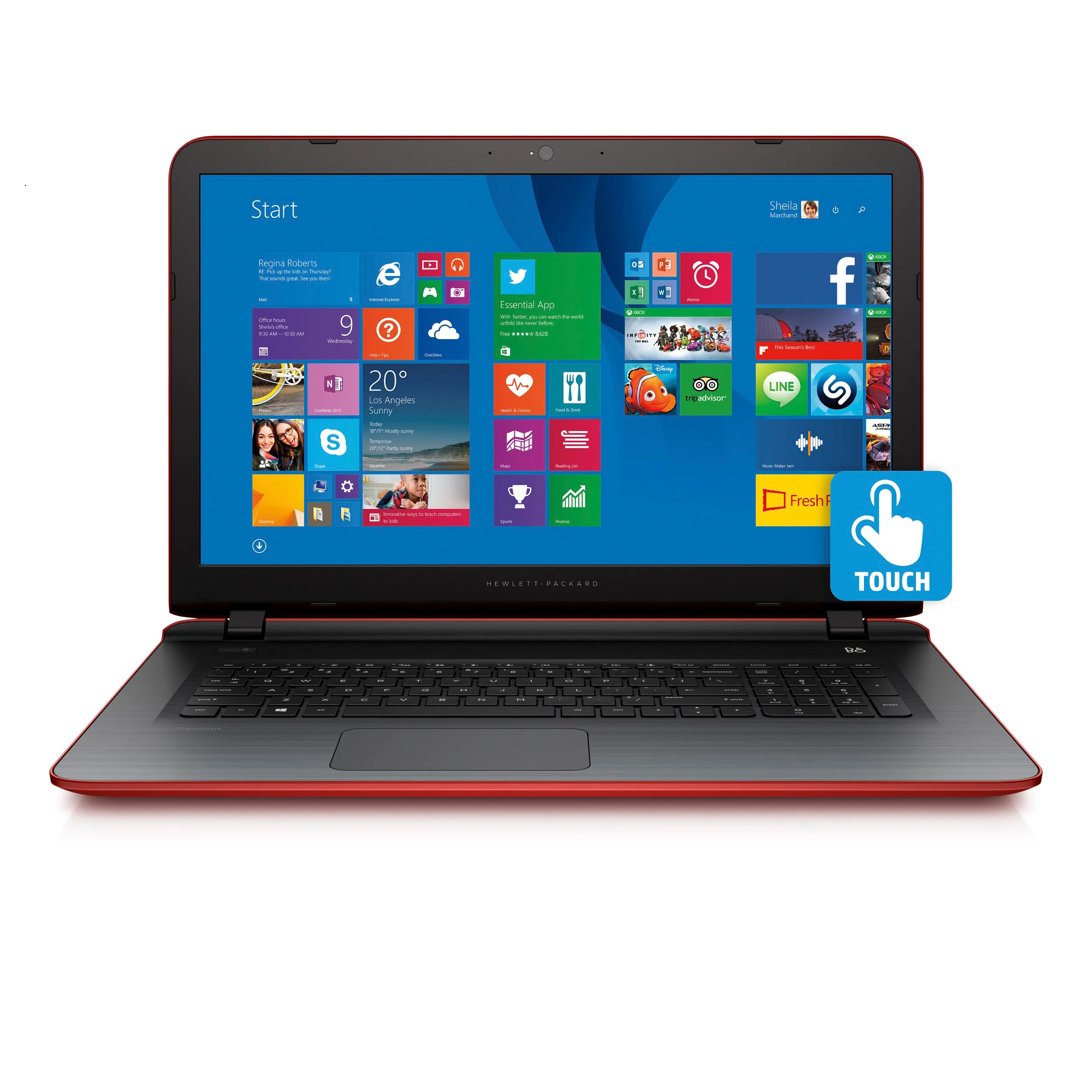 HP Pavilion 17-g035cy 17.3" Touchscreen Notebook, AMD Quad-Core A6, Windows 8.1 (Refurbished) - Image 3