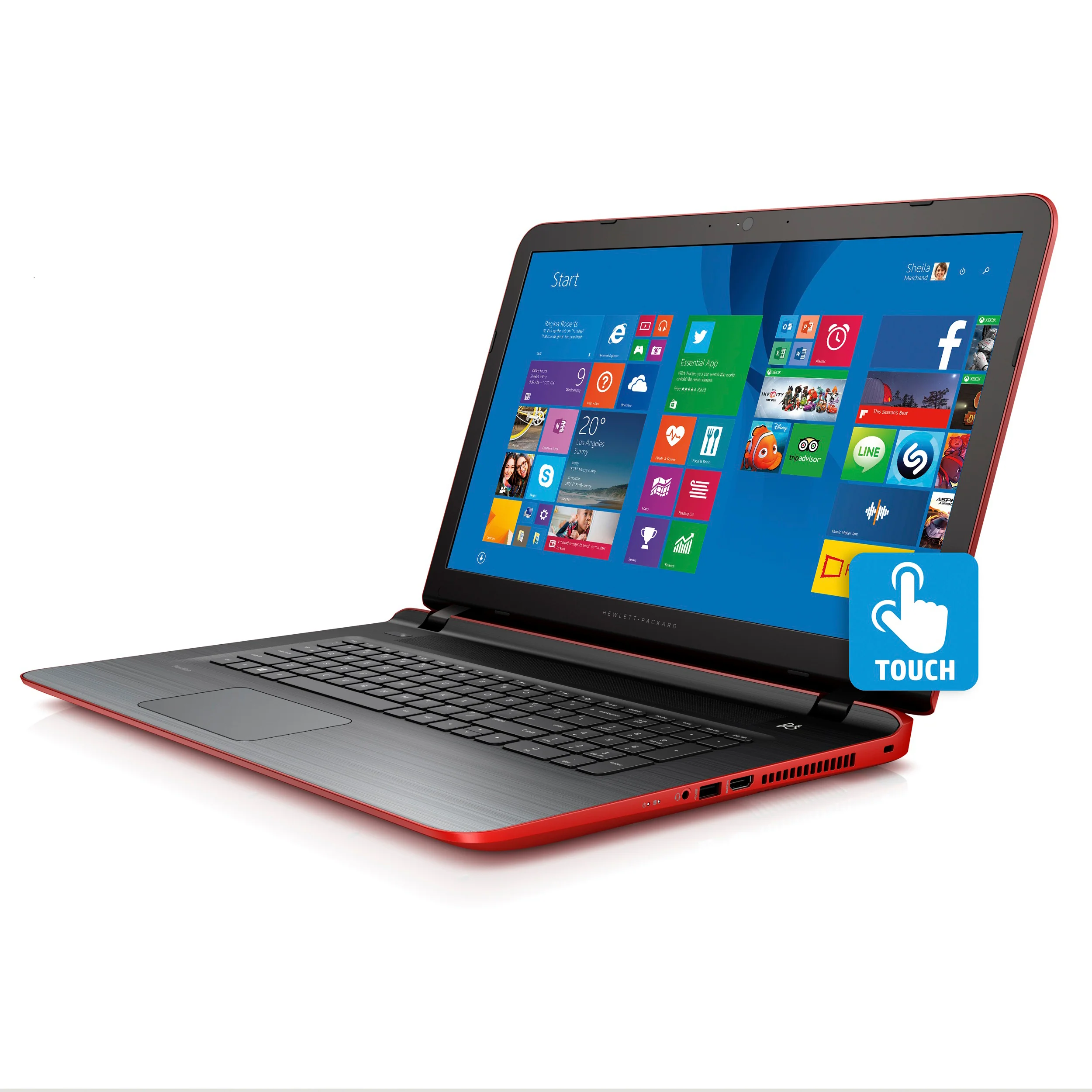 HP Pavilion 17-g035cy 17.3" Touchscreen Notebook, AMD Quad-Core A6, Windows 8.1 (Refurbished) - Image 5