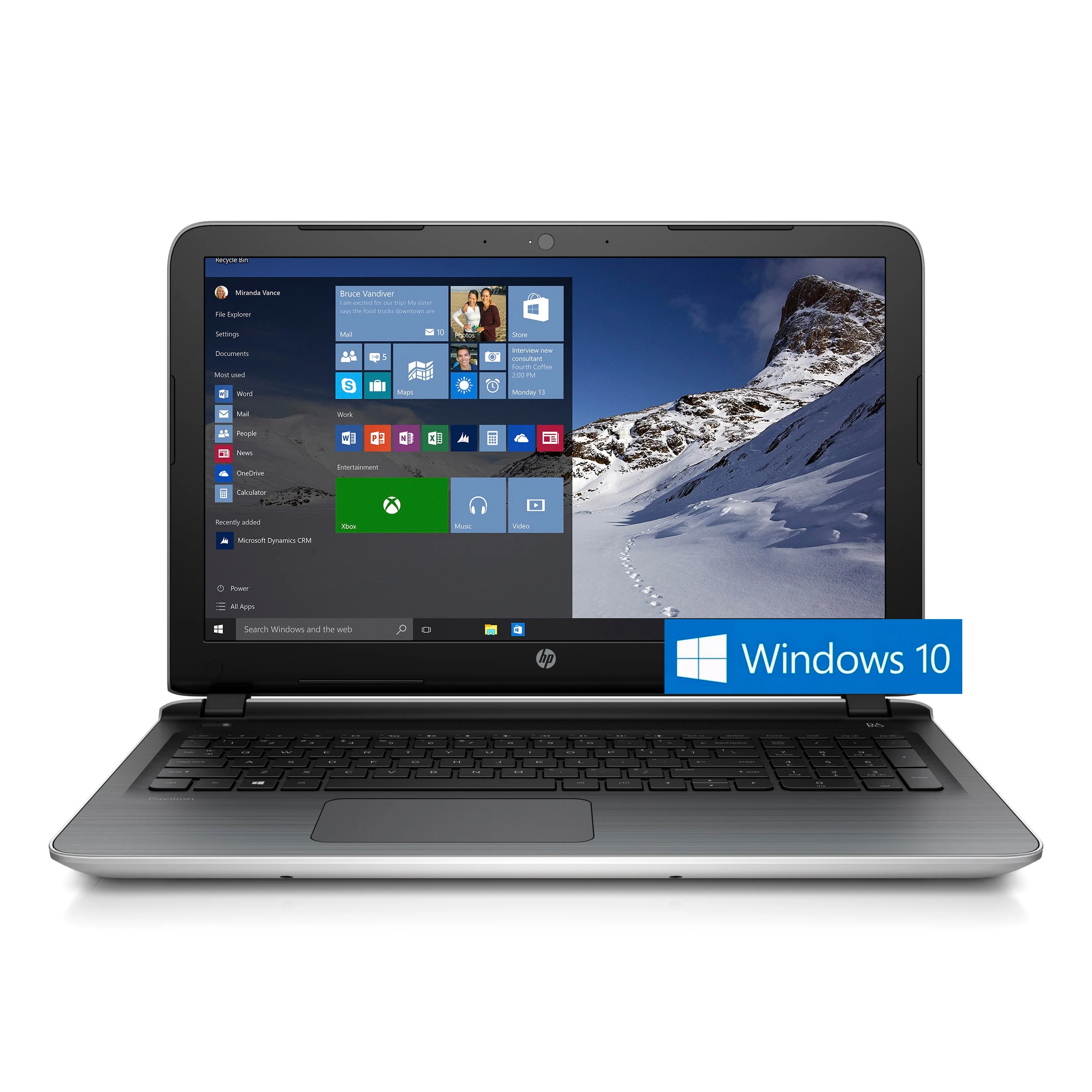 HP Pavilion 17-g153us 17.3" HD+ LED Notebook, Intel Core i3-5020U, 8GB RAM, Windows 10 (Refurbished) - Image 3