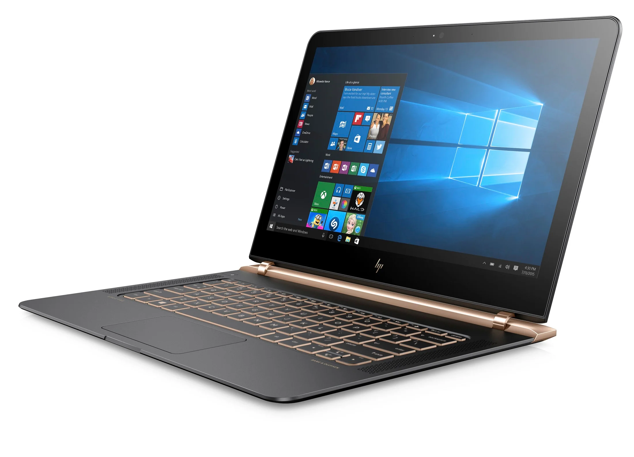 HP Spectre 13-v118 13.3" FHD Laptop, Intel Core i7-7500U, 256GB SSD, Gorilla Glass (Refurbished) - Image 2