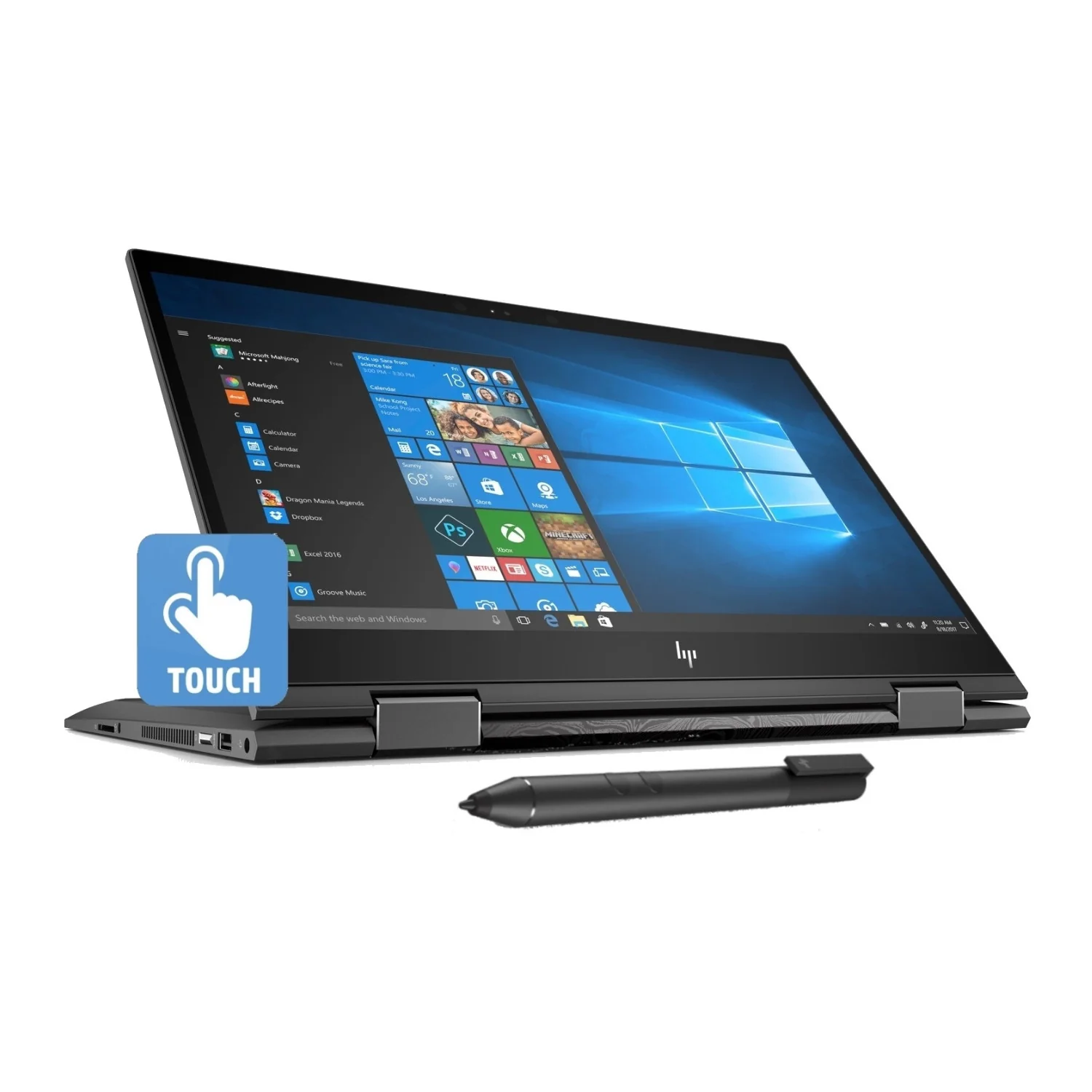 HP Envy x360 15.6-in Full HD Touch WLED AMD Ryzen 5 2500 Quad-Core 8GB 256GB SSD Convertible Laptop - Image 4