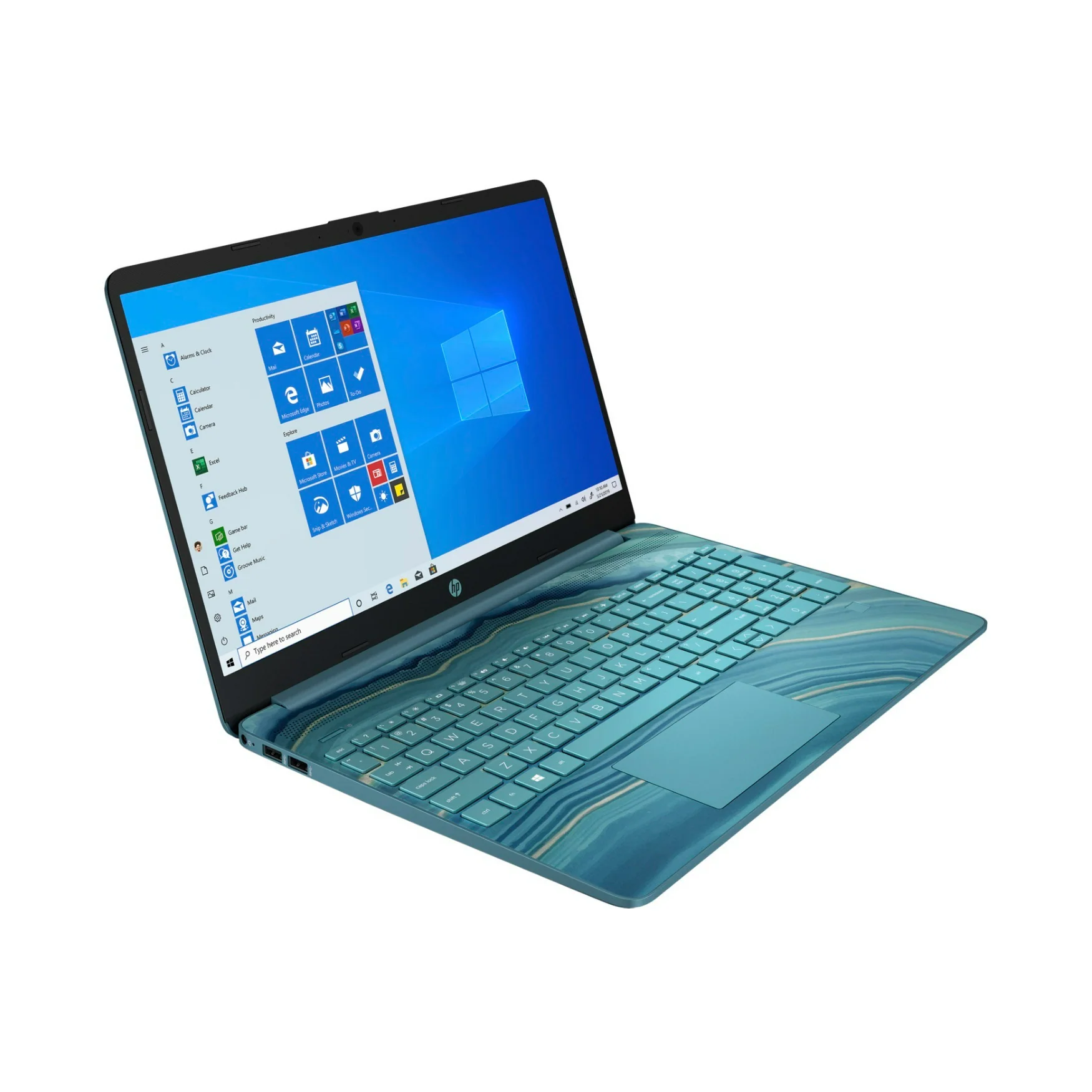HP 15.6" Touchscreen Laptop, Intel Core i5-1155G7, 12GB RAM, 512GB SSD (Teal) (Certified Refurbished) - Image 3