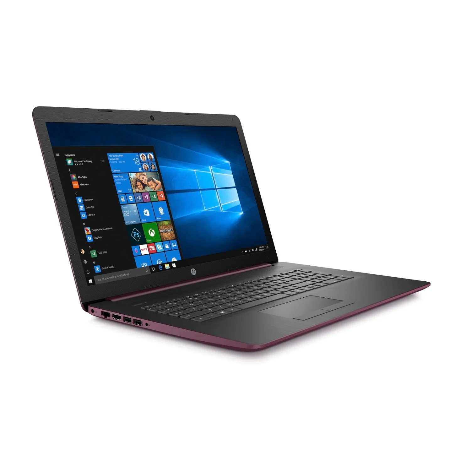 HP 17-by0026ds 17.3" Touchscreen Laptop, Intel Pentium Gold, 8GB RAM, 1TB HDD, Microsoft Office 365 (1-Year) (Certified Refurbished) - Image 2