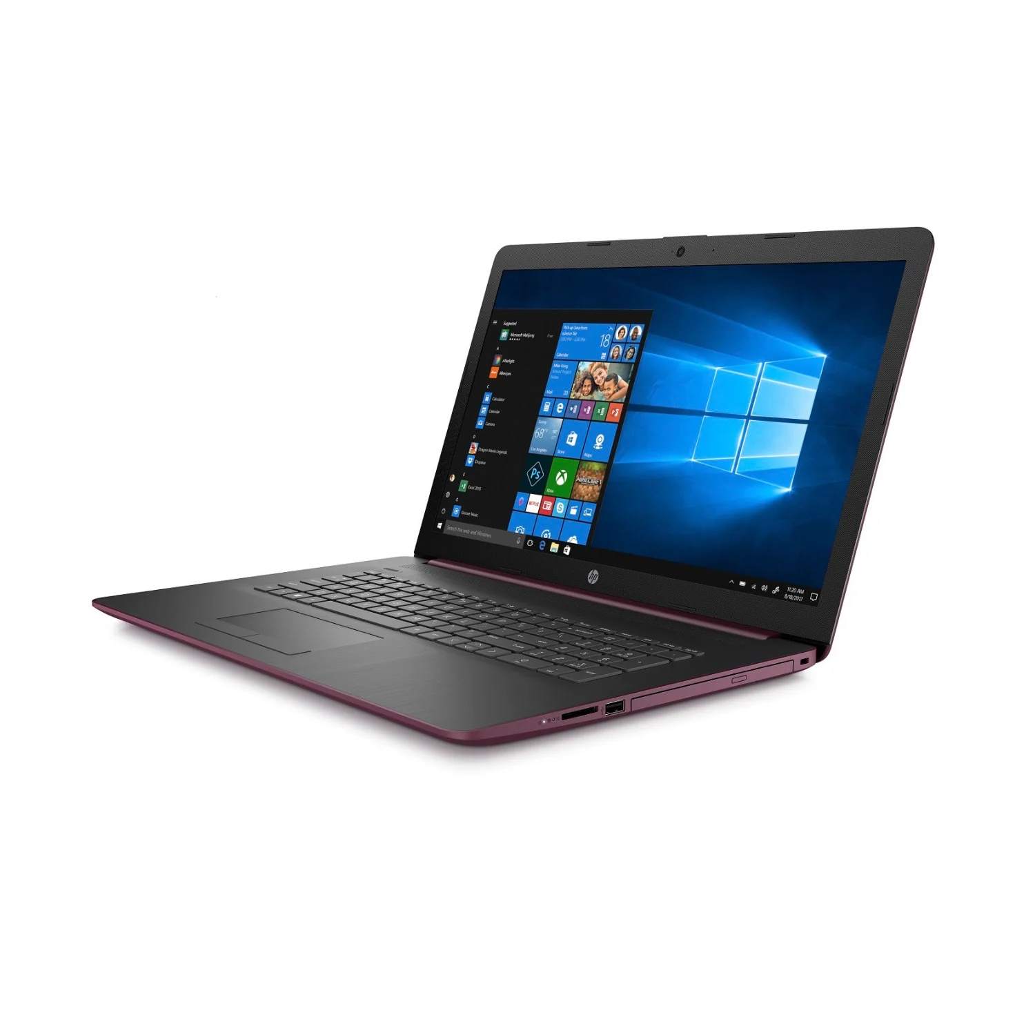 HP 17-by0026ds 17.3" Touchscreen Laptop, Intel Pentium Gold, 8GB RAM, 1TB HDD, Microsoft Office 365 (1-Year) (Certified Refurbished) - Image 3