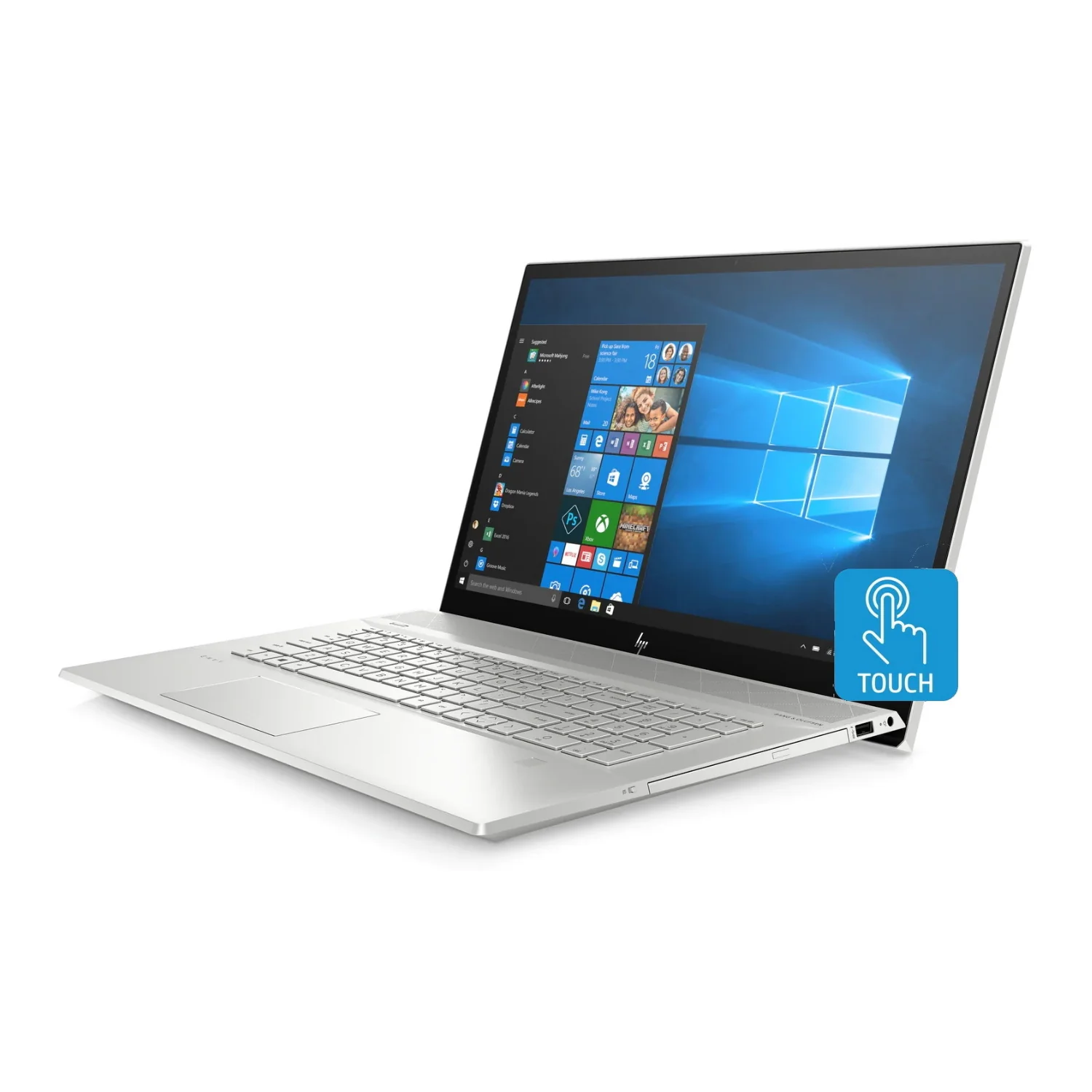 HP Envy 17M-CE1013 17.3" FHD Touch Laptop, Intel Core i7-10510U, 12GB RAM, 512GB SSD, NVIDIA MX250 2GB, Windows 10 (Certified Refurbished) - Image 3