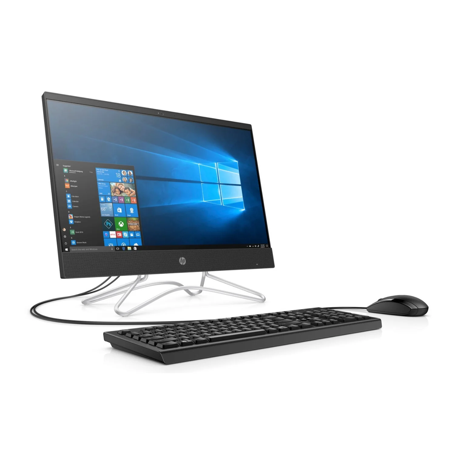HP 22-C 21.5" FHD All-in-One PC, AMD Ryzen 5 3500U, 8GB RAM, 1TB HDD, Windows 10 (Certified Refurbished) - Image 2