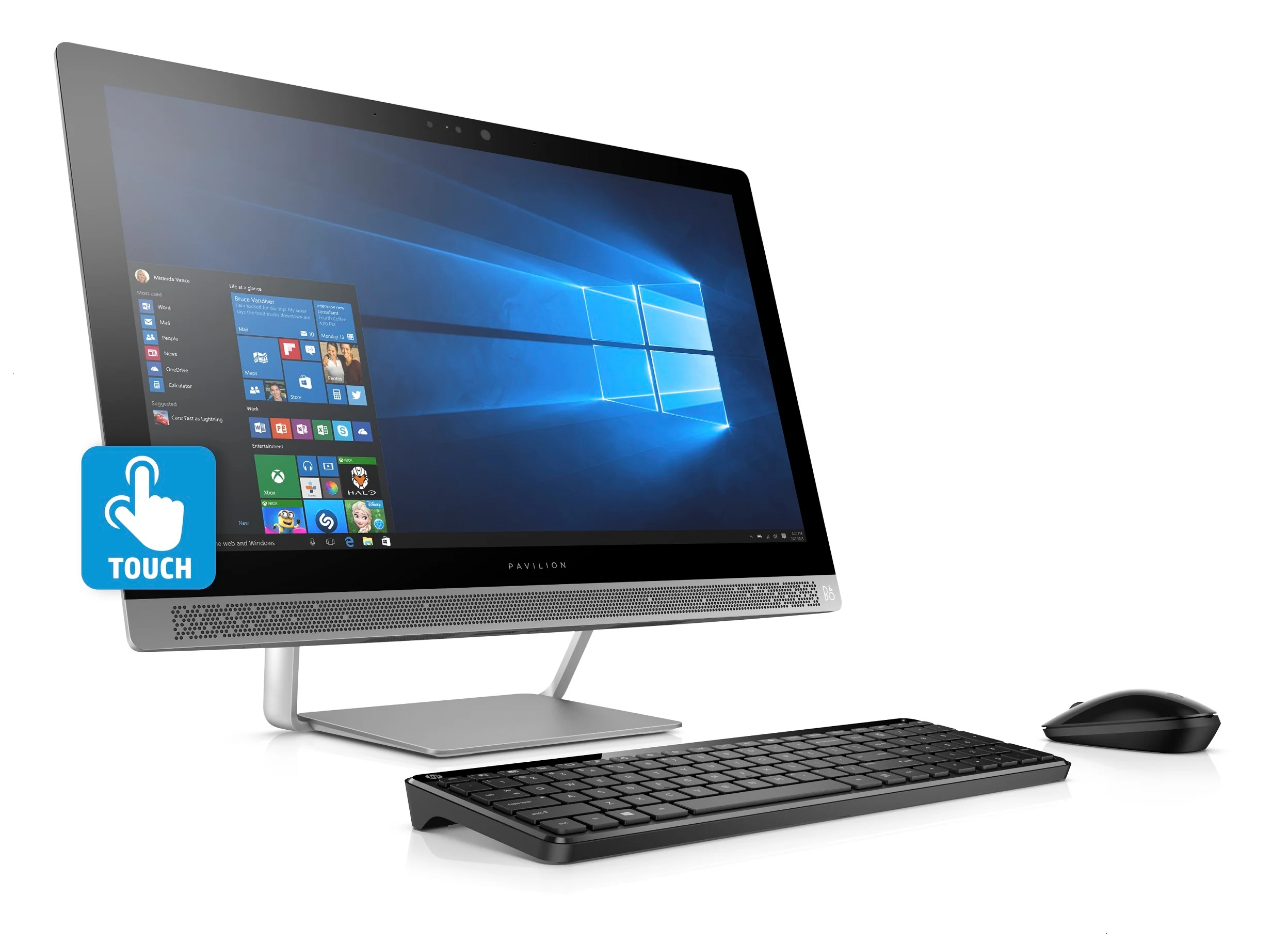 HP Pavilion 24-b010 23.8" Full HD Touchscreen All-in-One Desktop (Refurbished) - Image 2