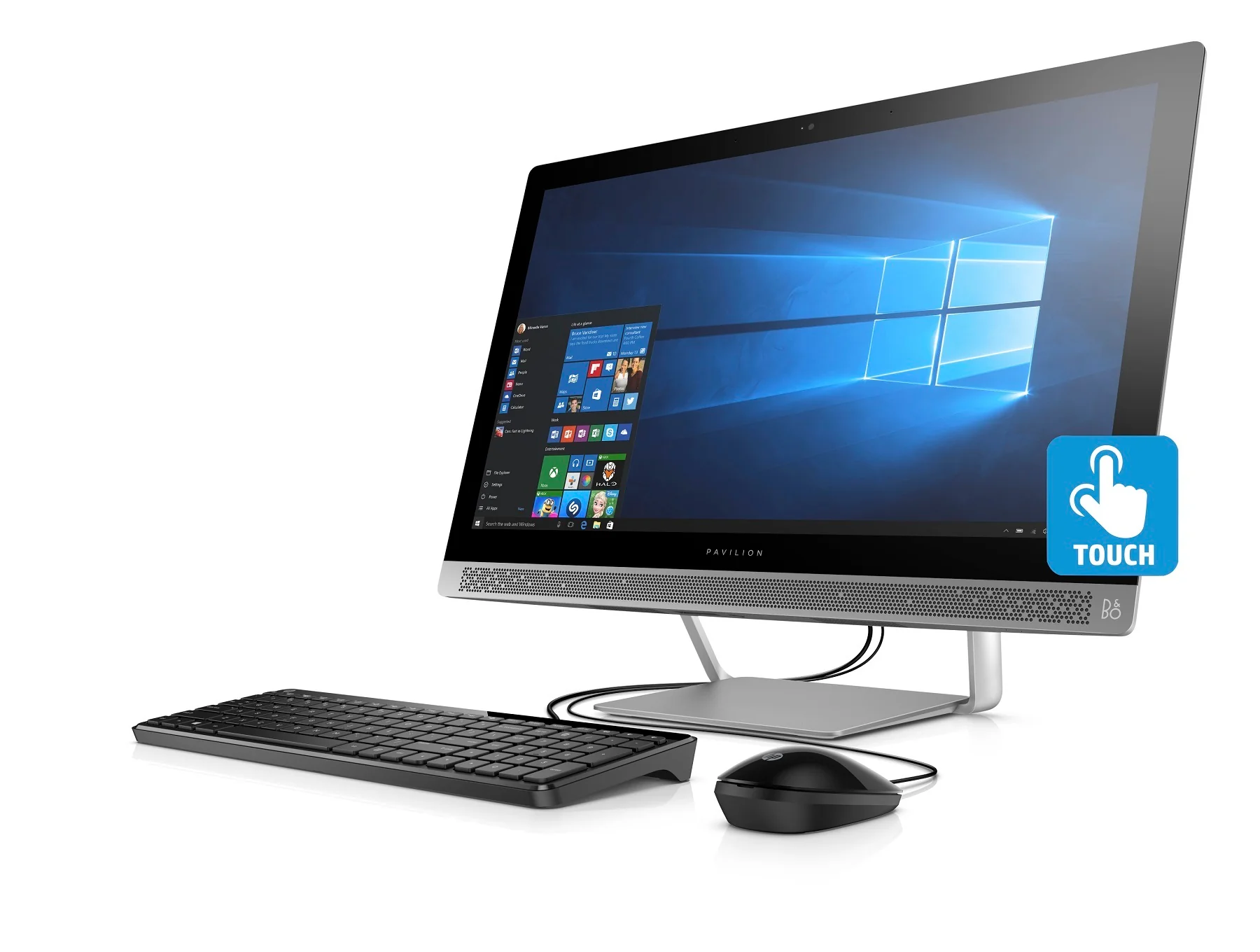 HP Pavilion 24-b217c 23.8" FHD Touch All-in-One PC, Intel Core i5-7400T, 12GB RAM (Certified Refurbished) - Image 3