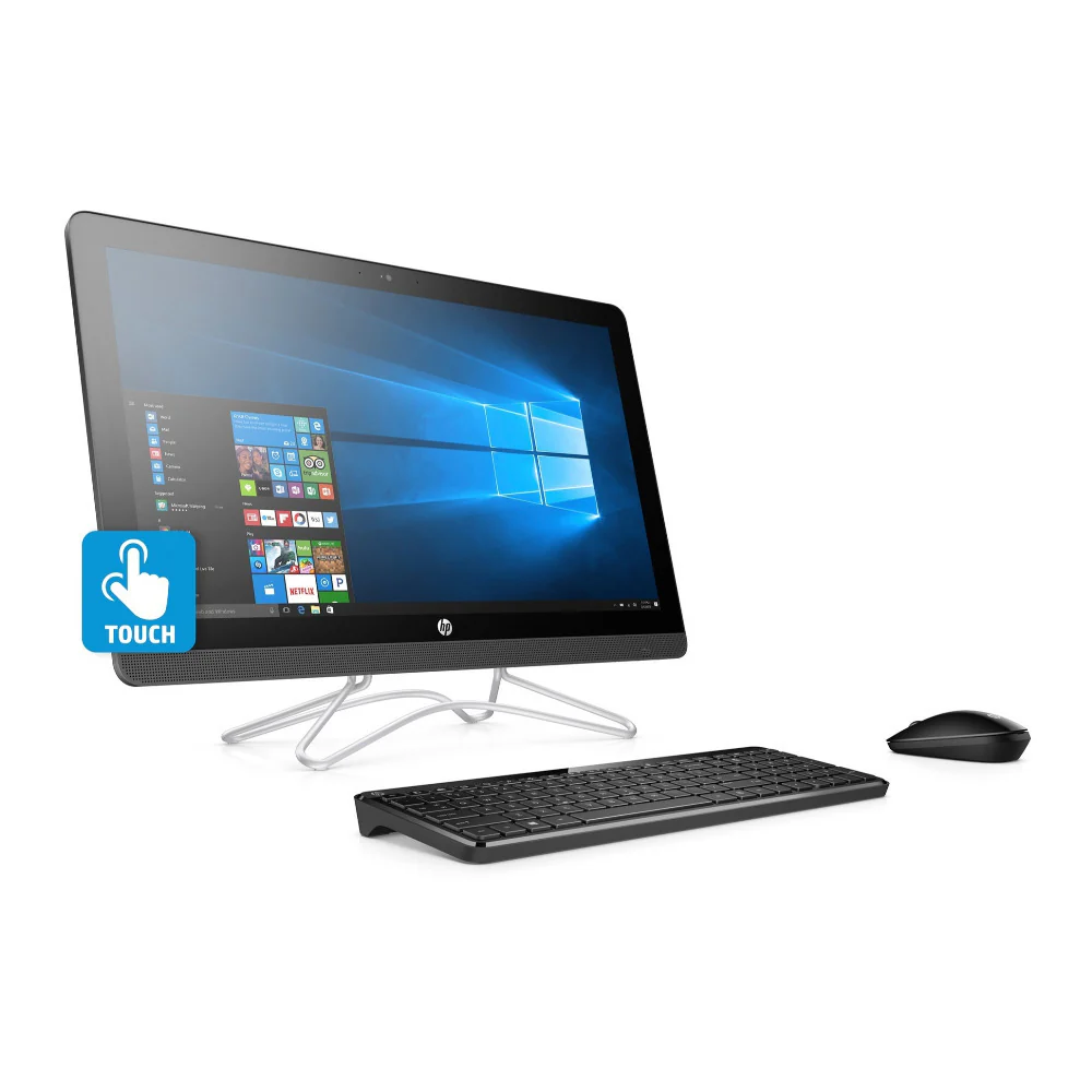 HP 24-F0028 23.8" FHD IPS Touch All-in-One PC, AMD A9-9425, 4GB RAM, 1TB HDD, Microsoft Office 365 (Certified Refurbished) - Image 2