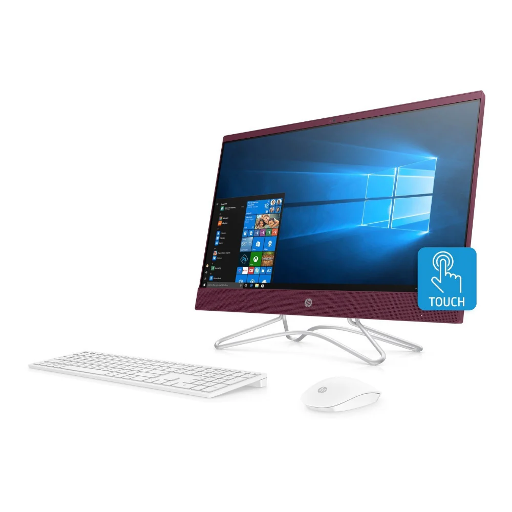HP 24-F0048 23.8" FHD IPS Touch All-in-One PC, AMD A9-9425, 4GB RAM, 1TB HDD, Microsoft Office 365 (Certified Refurbished) - Image 2