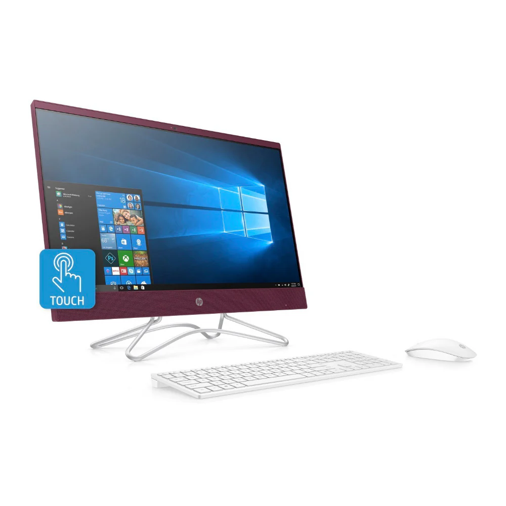HP 24-F0048 23.8" FHD IPS Touch All-in-One PC, AMD A9-9425, 4GB RAM, 1TB HDD, Microsoft Office 365 (Certified Refurbished) - Image 3