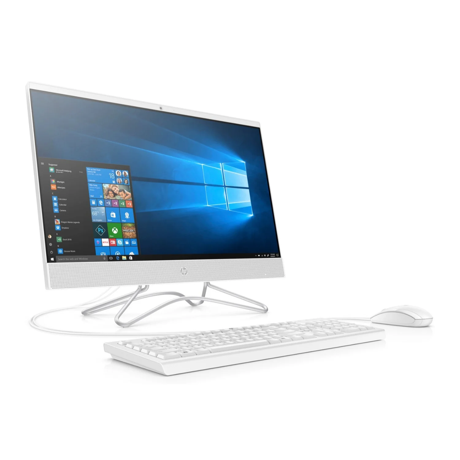 HP 24-F 23.8" FHD Touch All-in-One PC, AMD A6, 4GB RAM, 1TB HDD, Windows 10 (Certified Refurbished) - Image 2