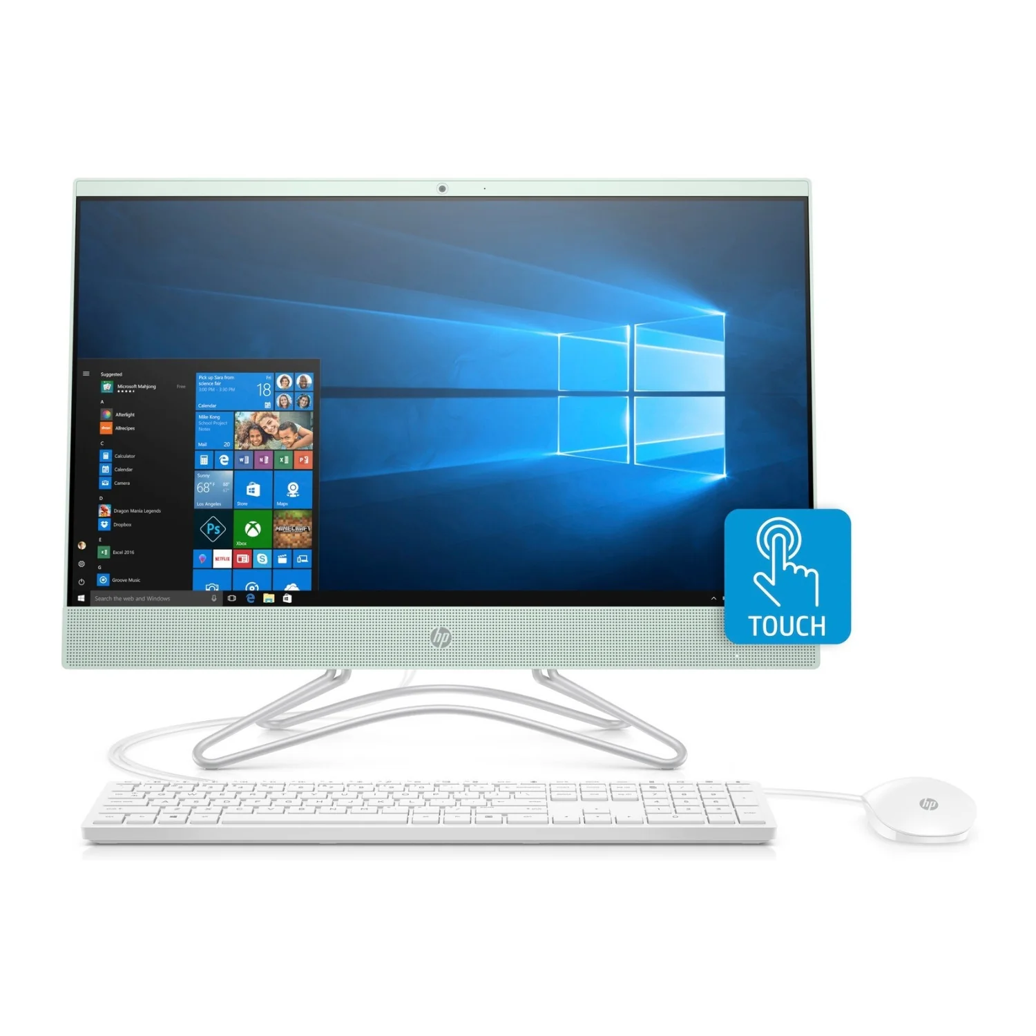 HP 23.8" FHD Touch All-in-One Desktop PC, Intel Pentium, 8GB RAM, 1TB HDD (Certified Refurbished)