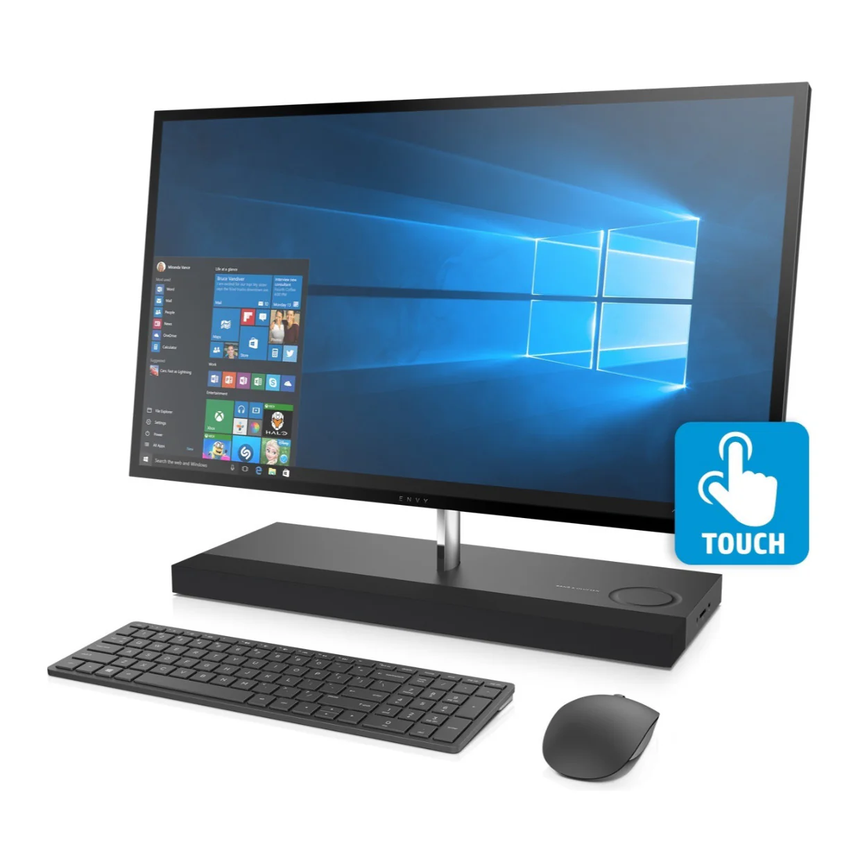 HP Envy 27" 4K Touch All-in-One PC, Intel Core i7-8700T, 16GB RAM, 1TB HDD + 256GB SSD, GTX 1050 4GB (Certified Refurbished) - Image 3
