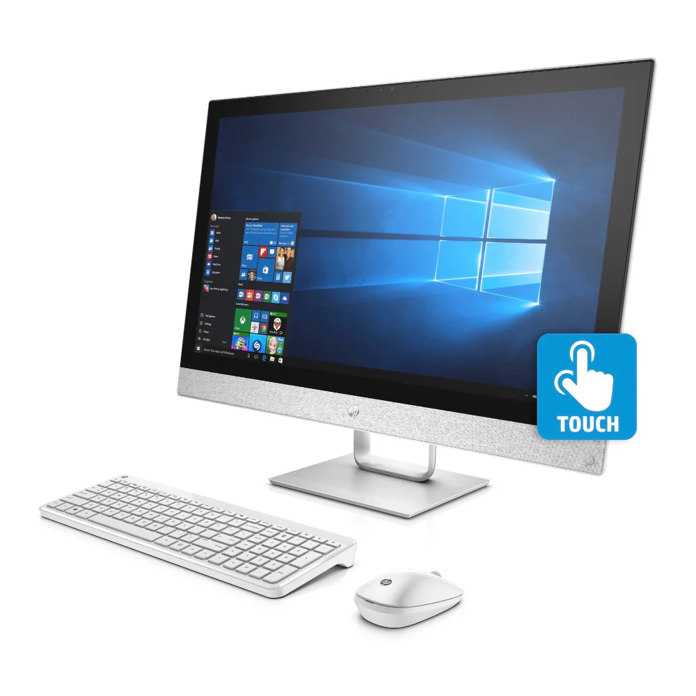 HP Pavilion 27-R119 27" FHD Touch All-in-One PC, Intel Core i5-8400T, 12GB RAM, 1TB HDD + 16GB Intel Optane (Certified Refurbished) - Image 3
