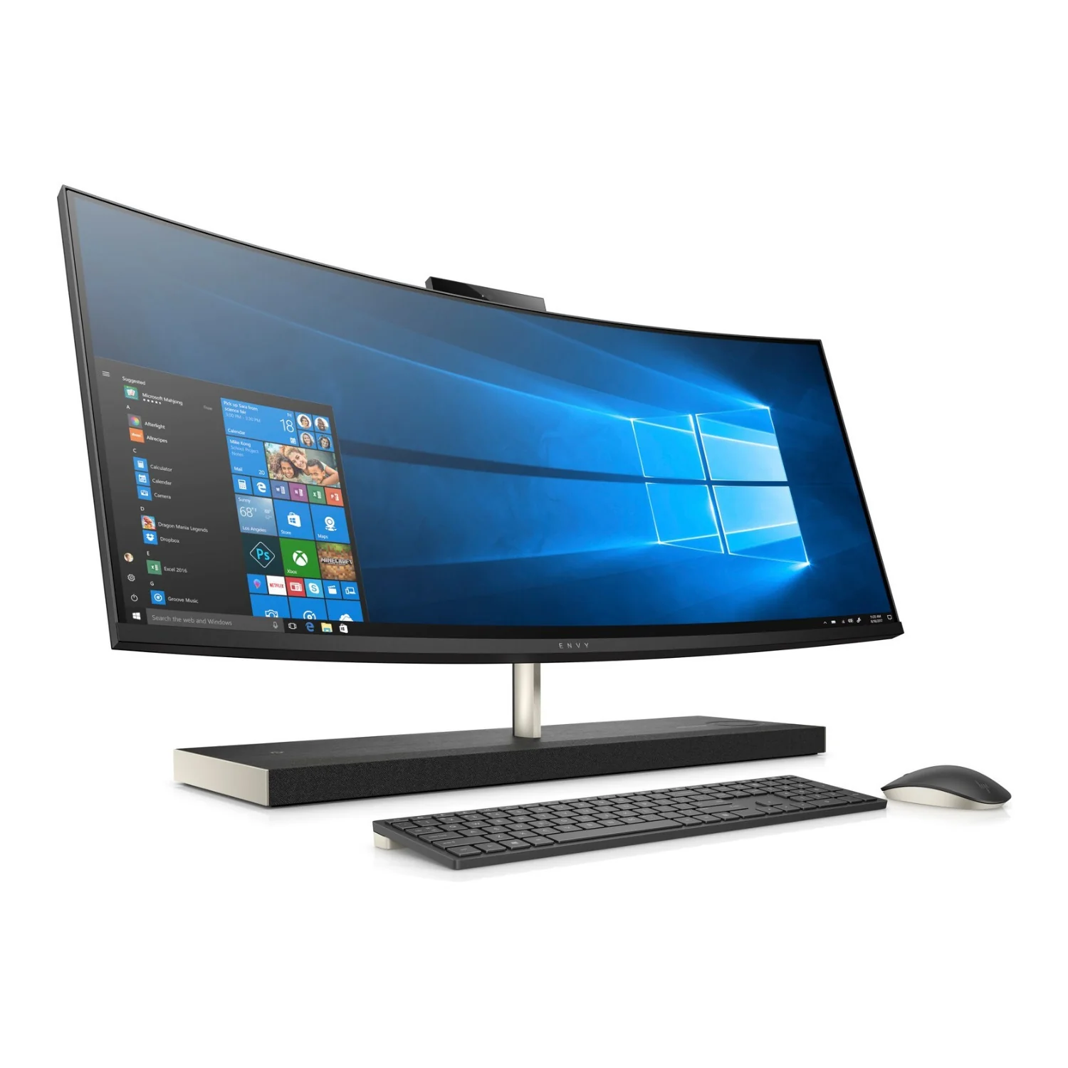 HP Envy 34-b 34" QHD All-in-One PC, Intel Core i7-9700T, 16GB RAM, 2TB HDD + 256GB SSD, GTX 1050, Windows 10 Pro (Certified Refurbished) - Image 2