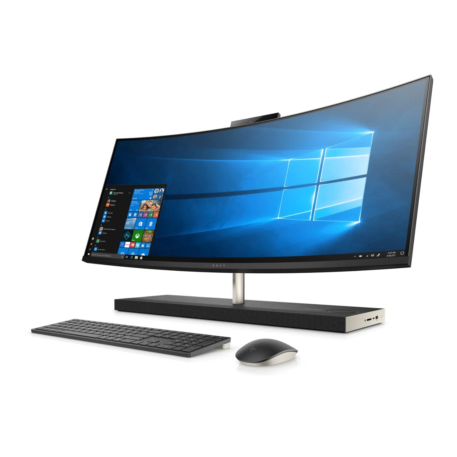 HP Envy 34-b 34" QHD All-in-One PC, Intel Core i7-9700T, 16GB RAM, 2TB HDD + 256GB SSD, GTX 1050, Windows 10 Pro (Certified Refurbished) - Image 3