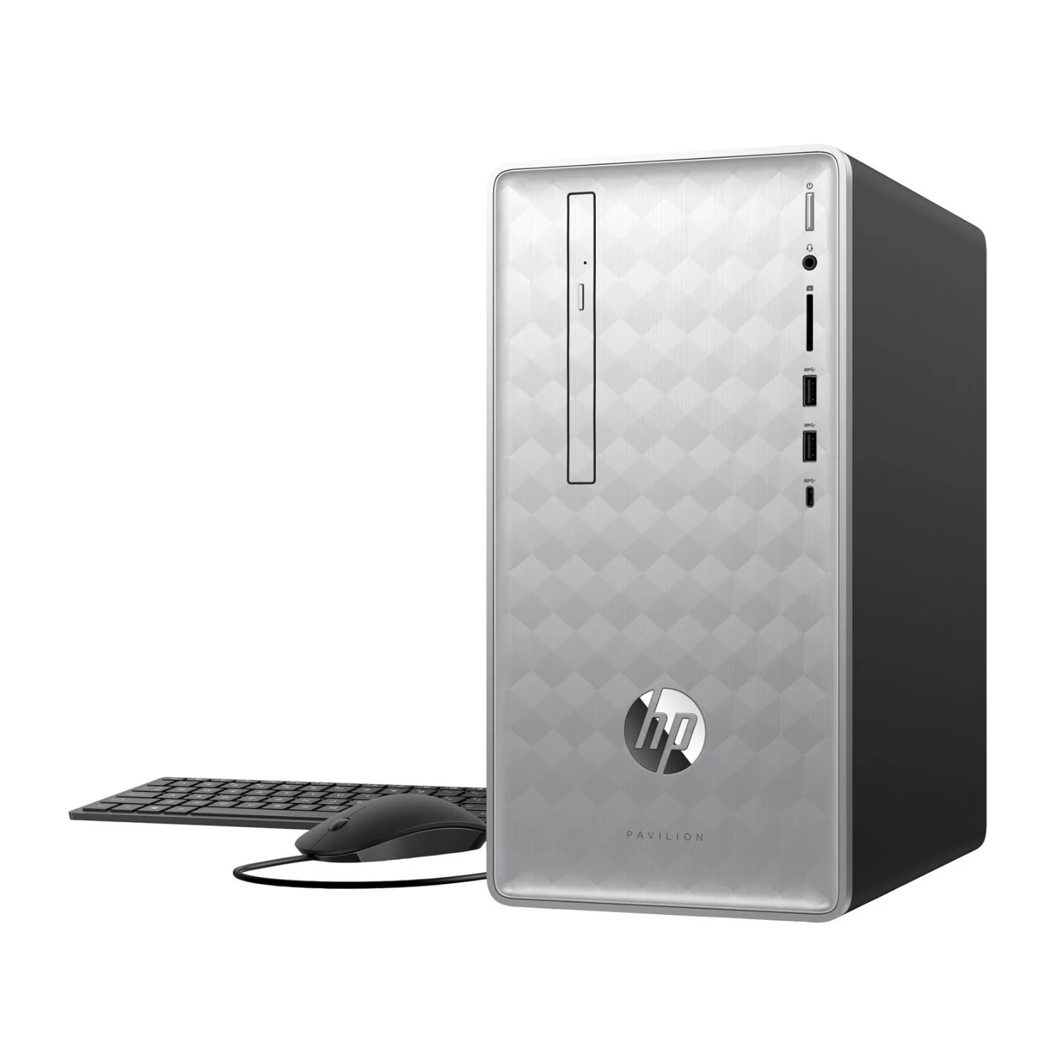 HP Pavilion 590 Desktop PC, AMD Ryzen 7 (8-Core), 16GB RAM, 1TB HDD + 256GB SSD, AMD Radeon RX 550 2GB, Windows 10 Home (Certified Refurbished) - Image 3