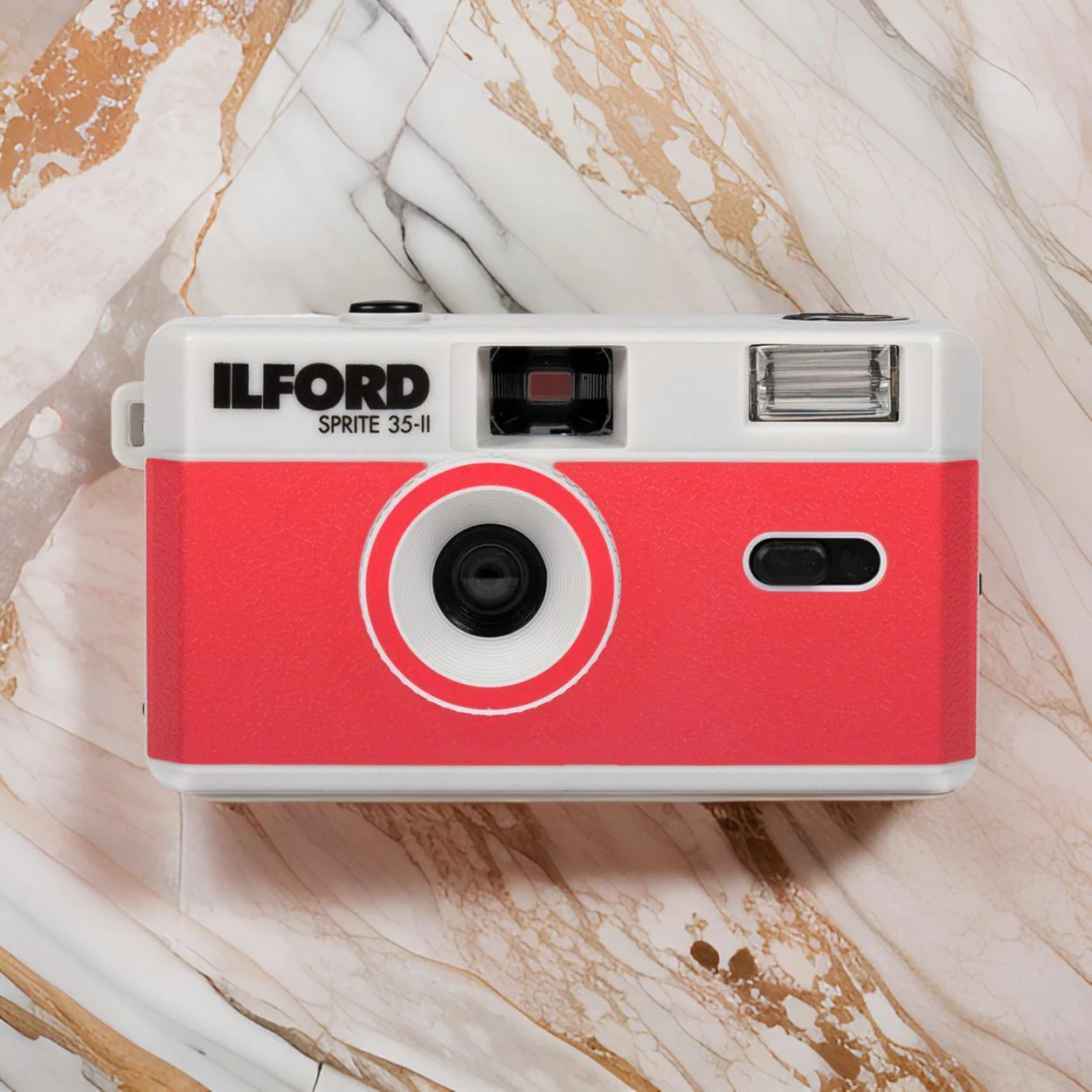 Ilford Sprite 35-II Reusable and Reloadable 35mm Analog Film Camera (Silver and Red) Bundle - Image 6
