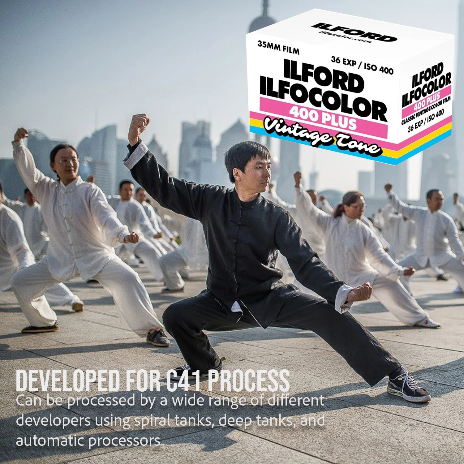 Ilford Ilfocolor Vintage Tone 400 Plus 24 Exposures Color Film Roll (5-Pack) Bundle - Image 3