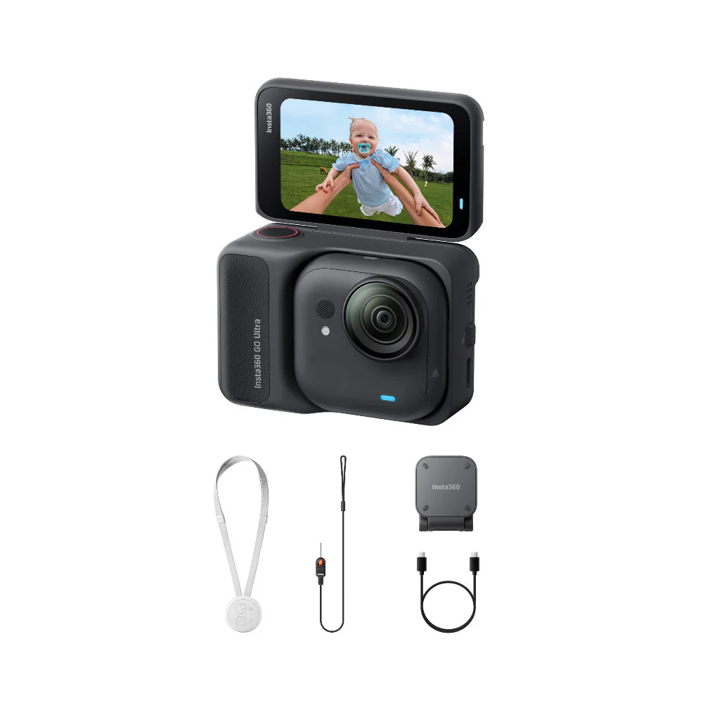 Insta360 GO Ultra Standard Bundle 50MP Action Camera with Action Pod (Black) - Image 2