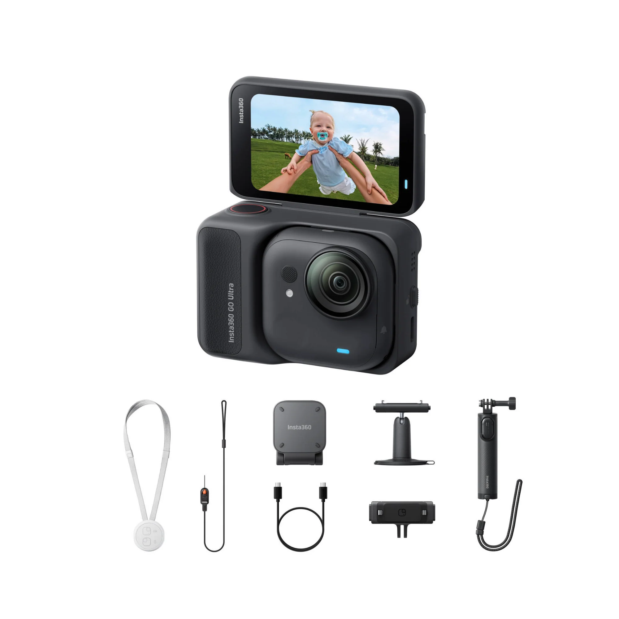 Insta360 GO Ultra Action Camera with 4K60 Video and FlowState Stabilization