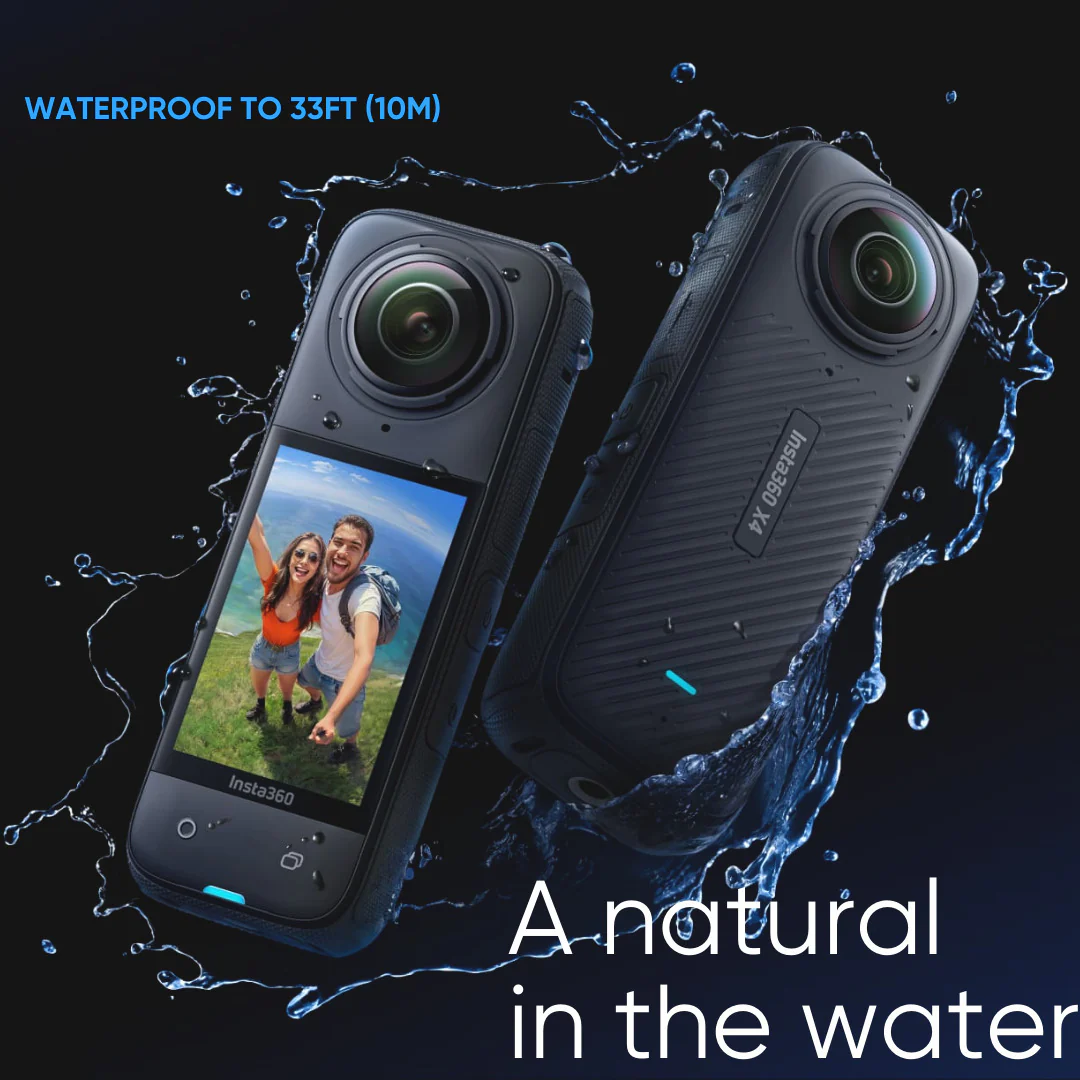 Insta360 X4 360 Degree 8K Camera with 128GB MicroSDXC Canvas Go Plus Memory Card Bundle - Image 2
