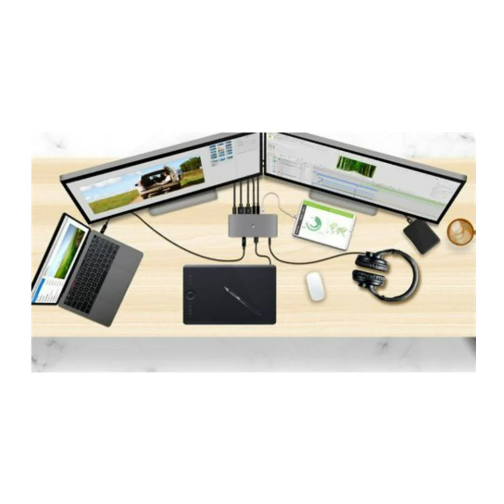 IOGEAR Quantum Dual Mode Thunderbolt 3 Dock Pro Station with 60W Charging and 40GBps Transfer Speed - Image 4