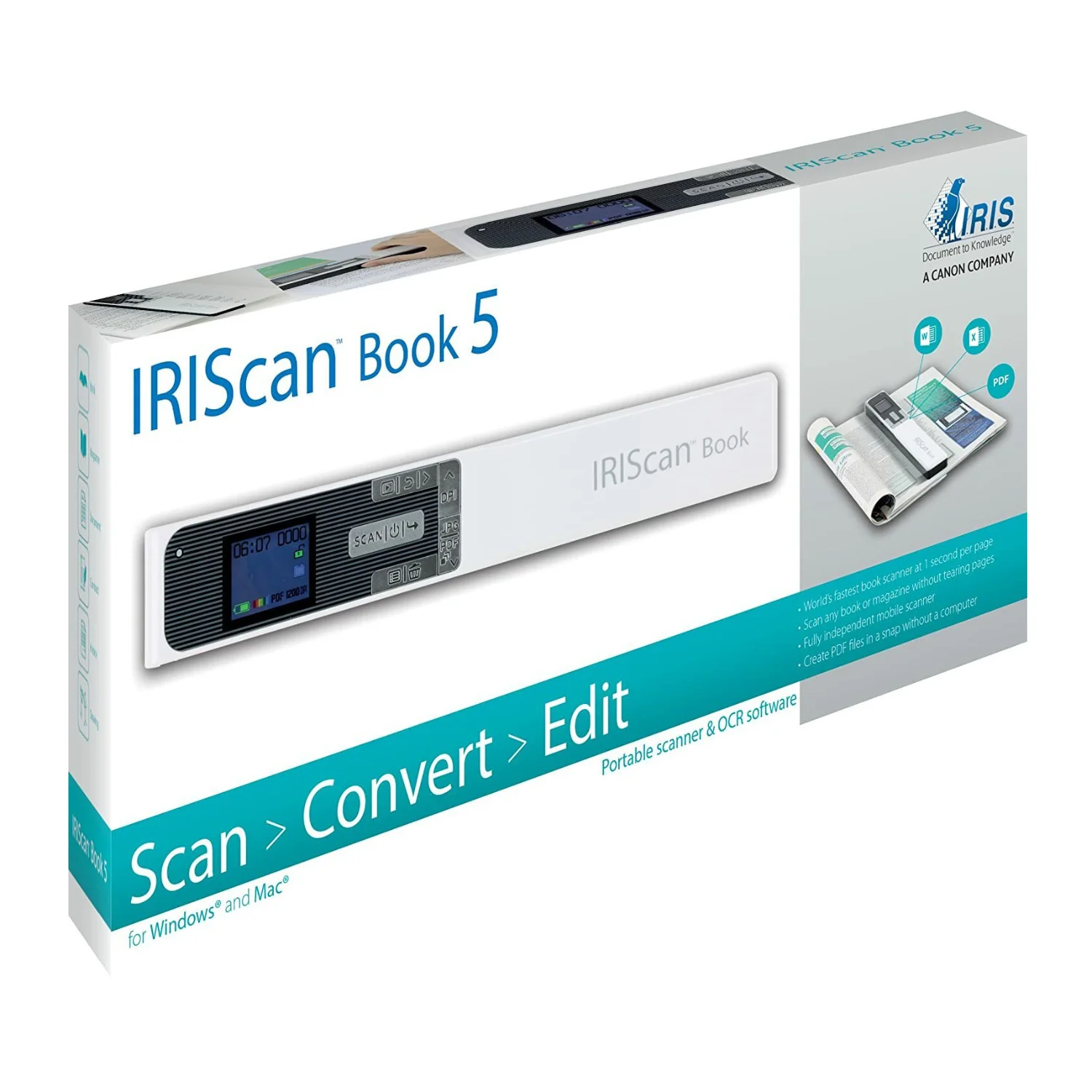 IRIS IRIScan Book 5 Portable Scanner (White) - Image 3