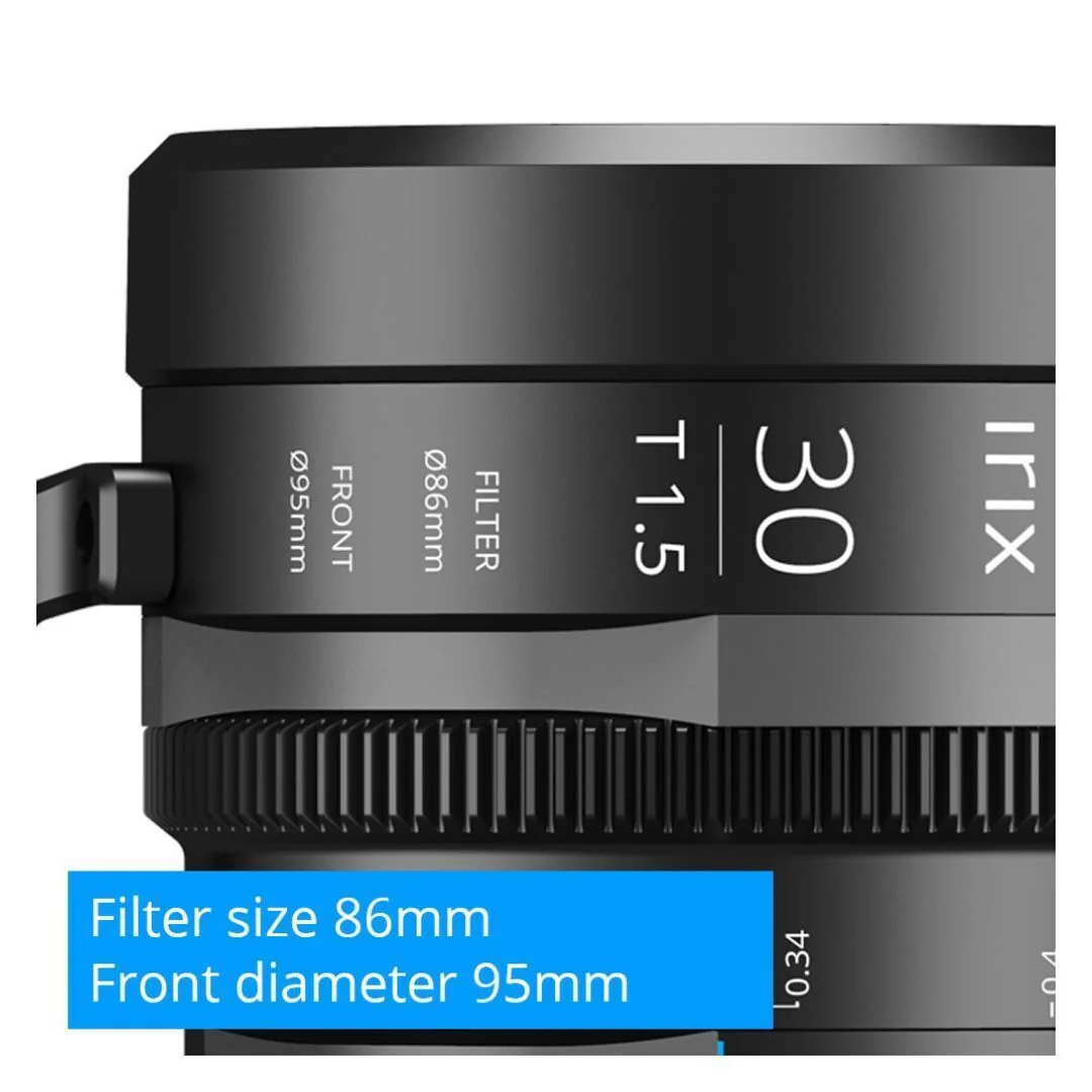 Irix Cine 30mm T1.5 Lens with Durable Design, 86mm Thread, and 11-Blade Iris (Canon EF, Feet, Black) - Image 4