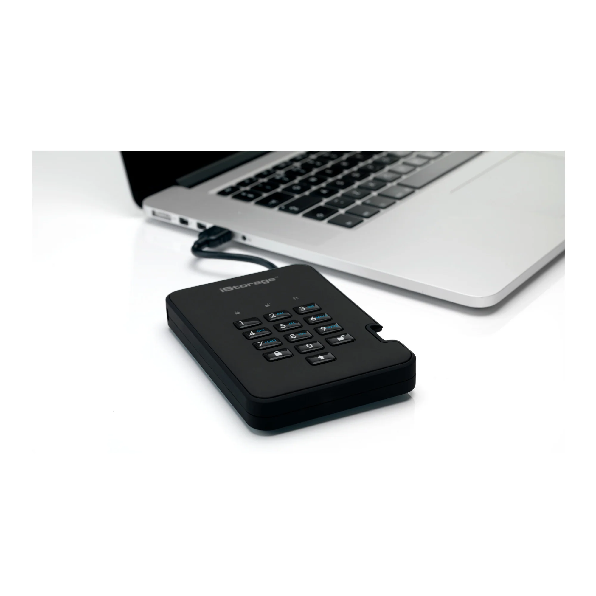 iStorage diskAshur2 USB 3.1 128GB Encrypted Portable SSD (Phantom Black) - Image 4