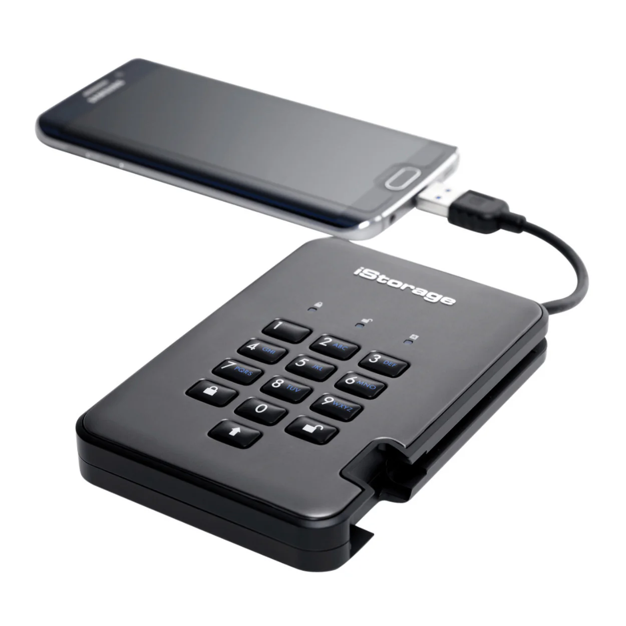 iStorage diskAshur PRO2 USB 3.1 2TB Encrypted Portable HDD - Image 5