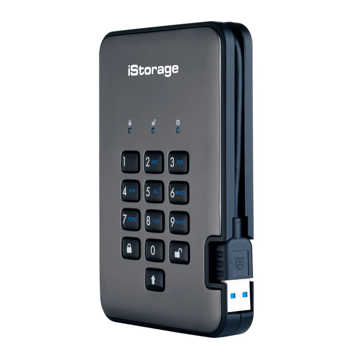 iStorage diskAshur PRO2 USB 3.1 500GB Encrypted Portable HDD - Image 2